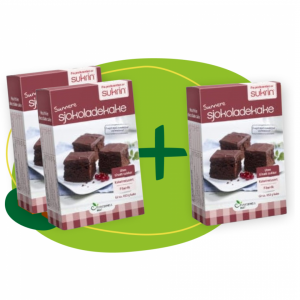 Sokolaadikookide küpsetussegu Sukrin, 2+1