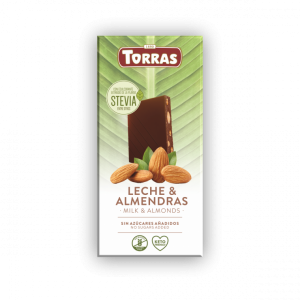 Pieniškas šokoladas su migdolais Torras, 125 g