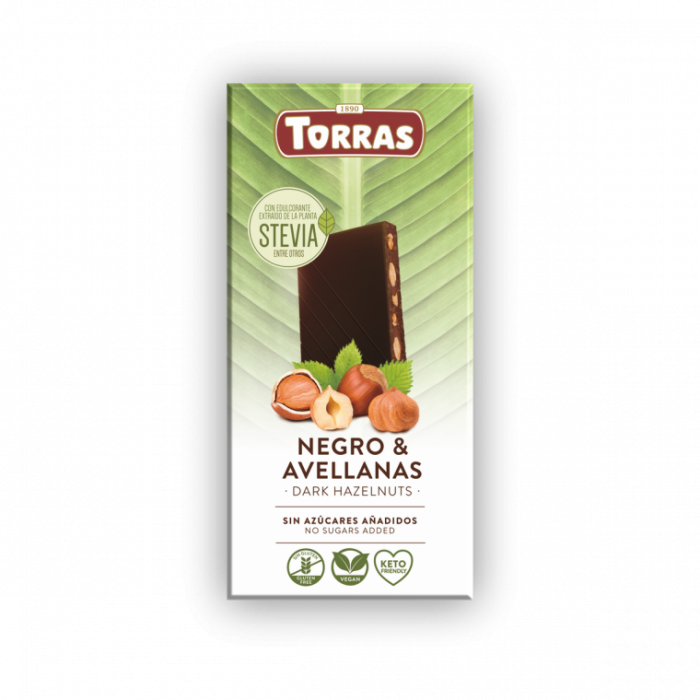 Темный шоколад с фундуком, Torras, 125 г 