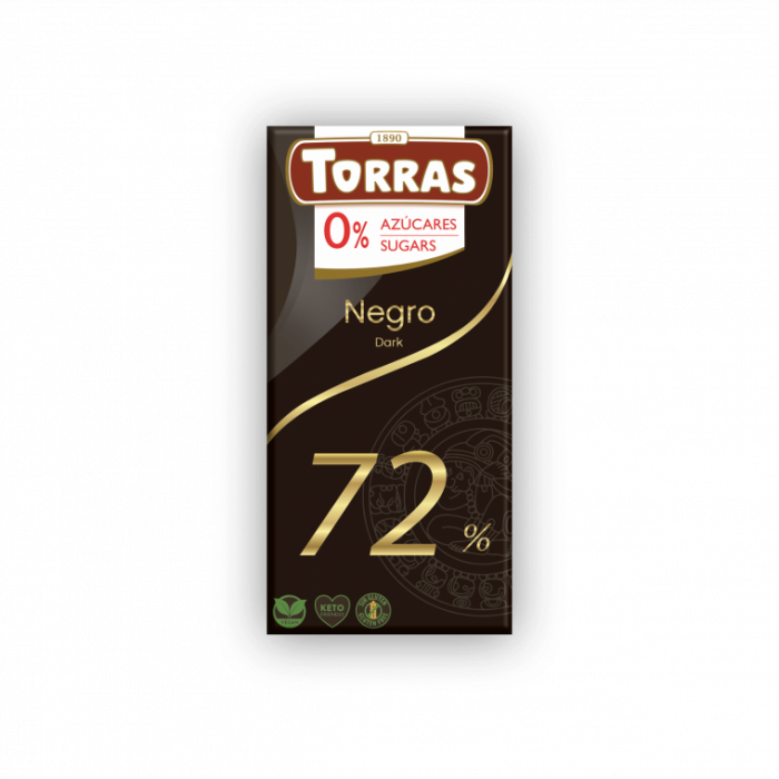 Dark chocolate 72%, Torras, 75 g