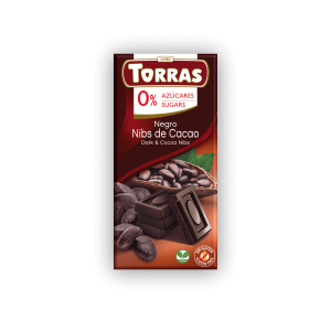 Tamsus šokoladas su kakavos gabalėliais, Torras, 75 g