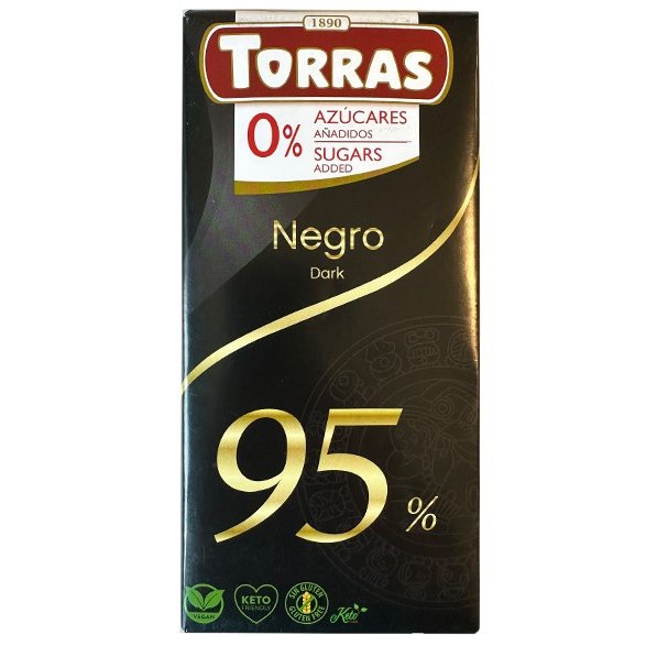 Dark chocolate 95%, Torras, 75 g
