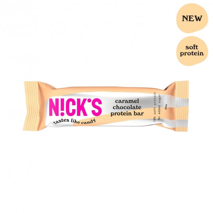 Mīksts proteīna batoniņš Nick's ar karameli, 50g   