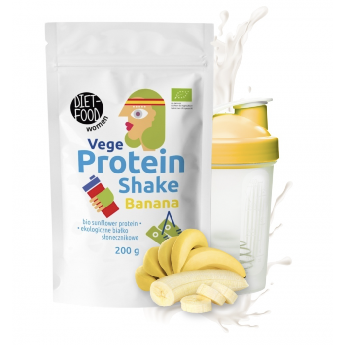 Bio veģetārs proteīna kokteilis — banānu, 200 g, Diet Food