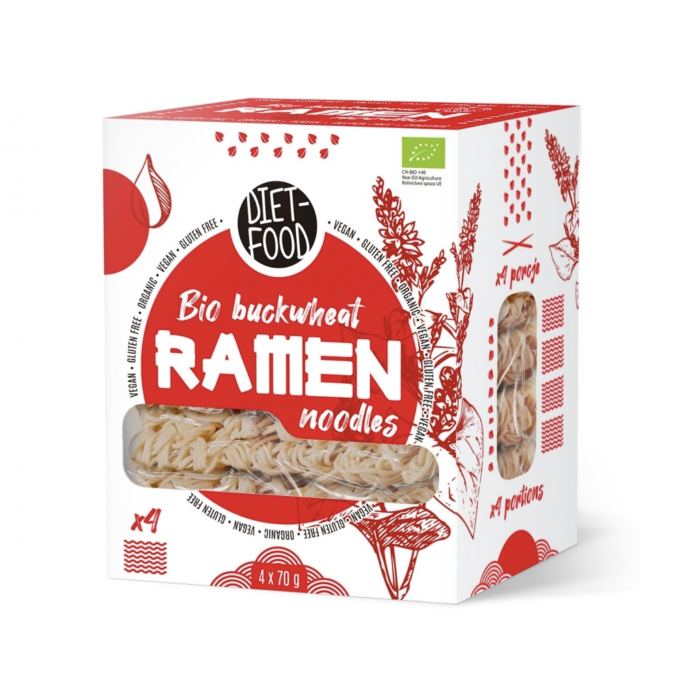 Bio griķu Rāmen nūdeles, 280 g, Diet Food