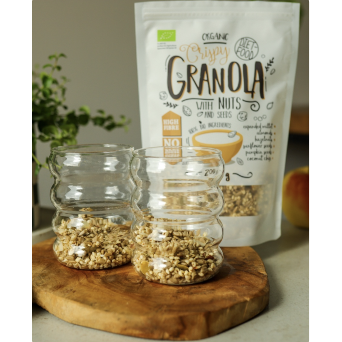 Ekologiška granola su riešutais, Diet Food, 200 g