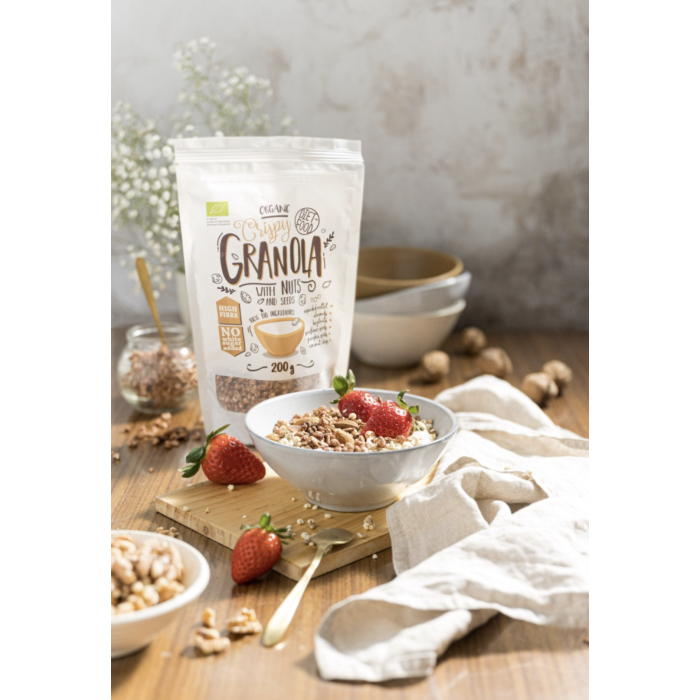 Ekologiška granola su riešutais, Diet Food, 200 g