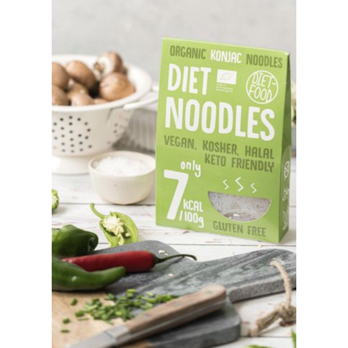 Organiskā Shirataki Konjac makaronu pasta Noodles, Diet food, 300 g