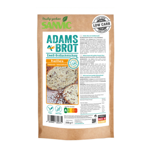 Helles white bread mix with golden linseed flour, 250 g / low-carbohydrate protein bread mix