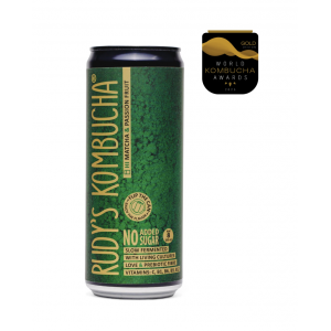 Rudy’s Mantcha & Pasiflora kombuča 330ml