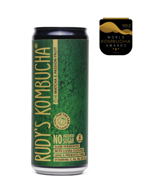 Rudy's kombuča Matcha & Marakuja 330ml