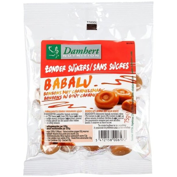 Suhkruvaba Damhert karamell, 75 g