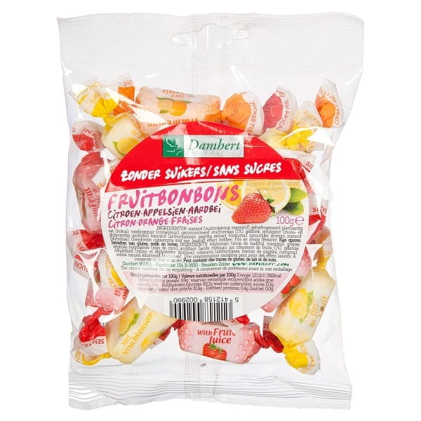 Damhert Without Sugars Soft Fruit Bonbons