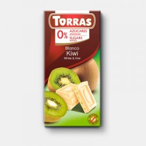 Valge šokolaad kiiviga, Torras, 75 g
