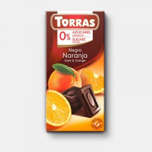 Dark chocolate with orange, Torras, 75 g