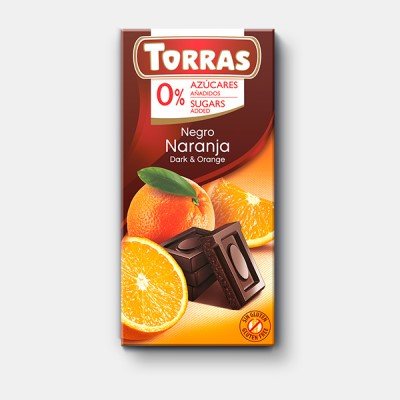 Dark chocolate with orange, Torras, 75 g