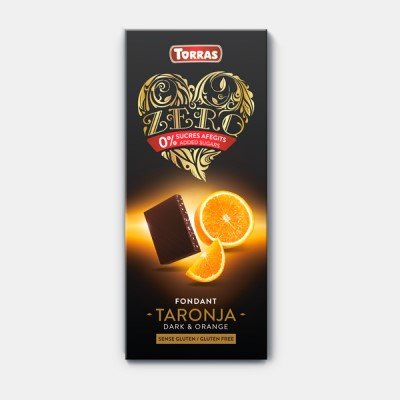 Tume šokolaad apelsiniga, Torras, 125 g