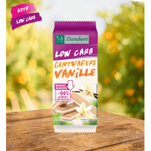 Low Carb vaniliniai Damhert vafliai, 150g